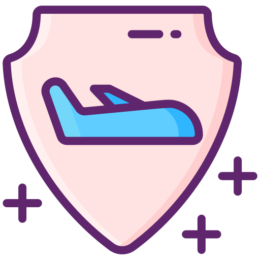 Travel insurance Flaticons Lineal Color icon