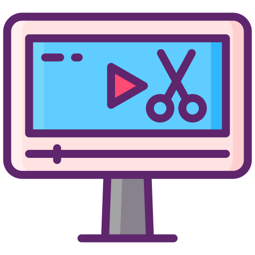 videobearbeiter Flaticons Lineal Color icon
