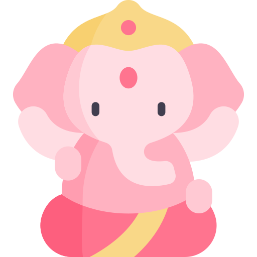 Ganesha Kawaii Flat icon