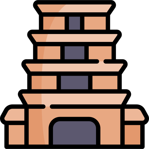 신전 Kawaii Lineal color icon