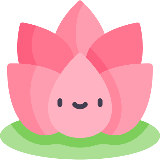 flor de loto Kawaii Flat icono