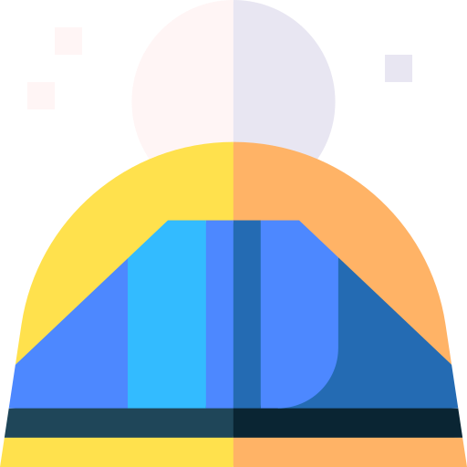 캠핑 텐트 Basic Straight Flat icon