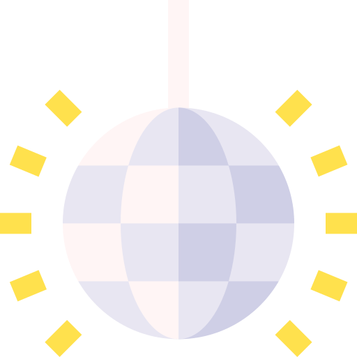 disco ball Basic Straight Flat icon