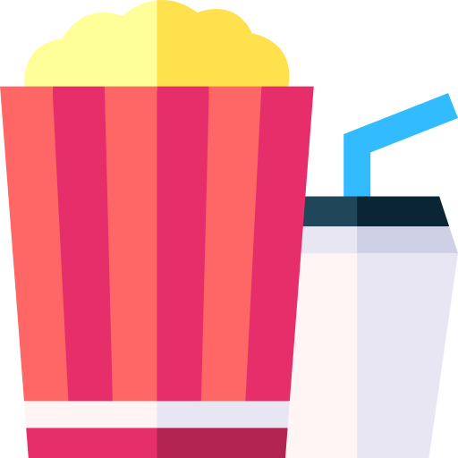 popcorn Basic Straight Flat icoon
