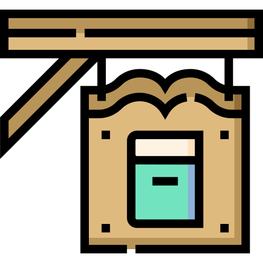 biblioteca Detailed Straight Lineal color icona