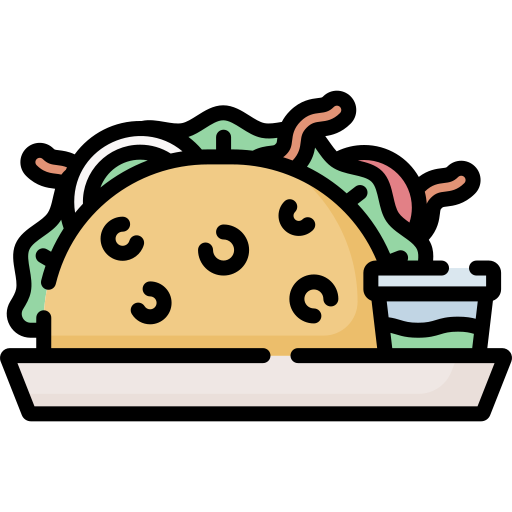 tacos Special Lineal color icono