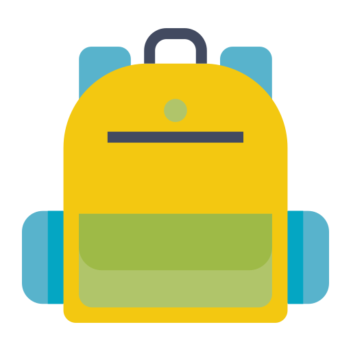 bolsa para la escuela Generic Flat icono