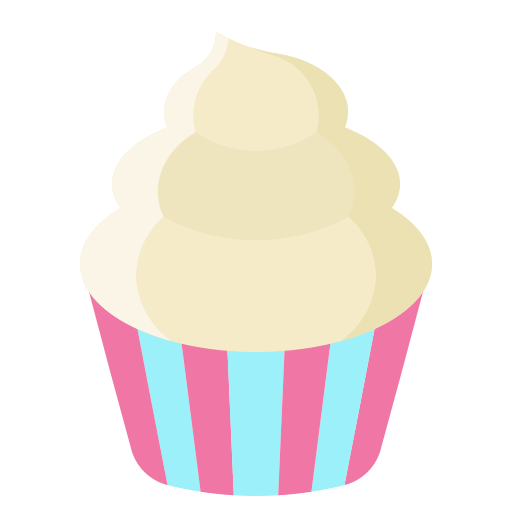 cupcake d'anniversaire Generic Flat Icône