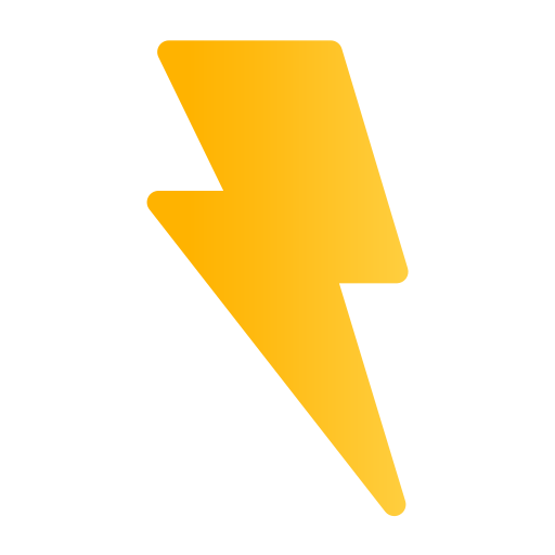 Lightning bolt Generic Flat Gradient icon