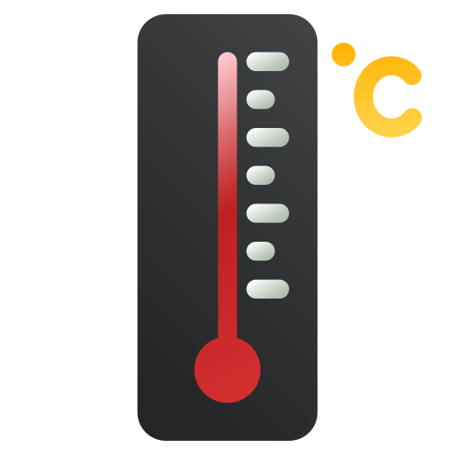 High temperature Generic Flat Gradient icon