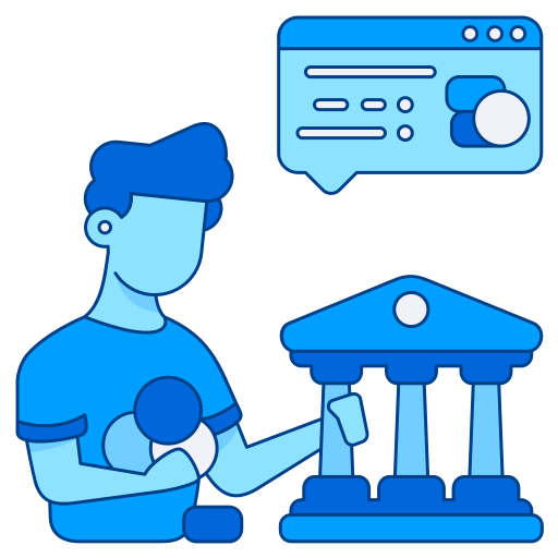 bank Generic Blue icon