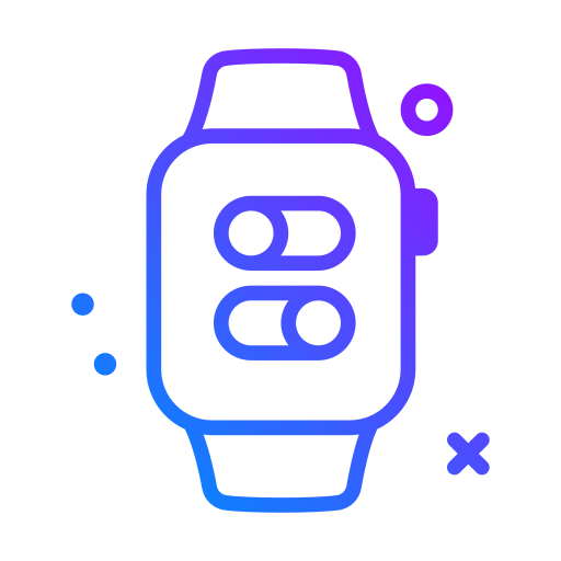 inteligentny zegarek Generic Gradient ikona