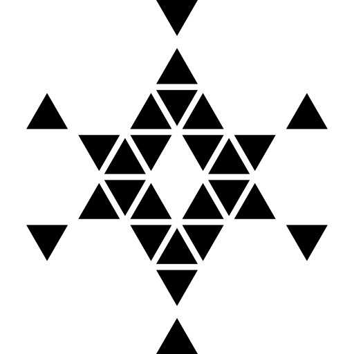 estrela de triângulos  Ícone