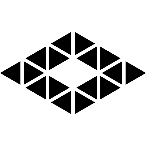 rombo poligonal  icono