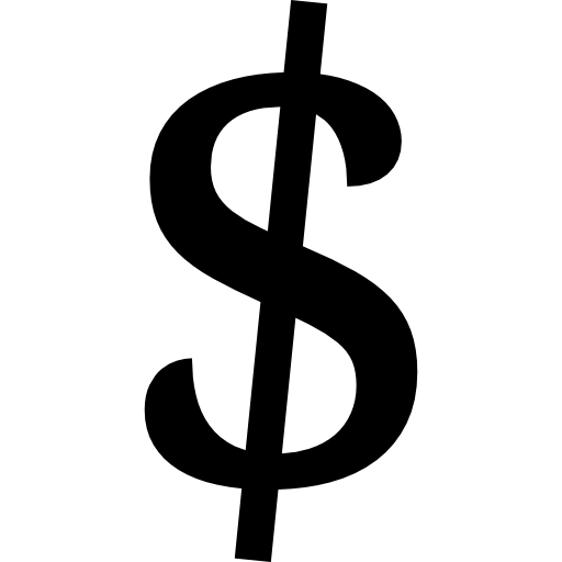 variante de símbolo de moneda dólar  icono