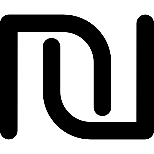 Israel shekel currency symbol  icon