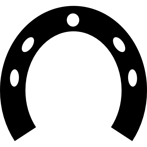 Horseshoe black  icon