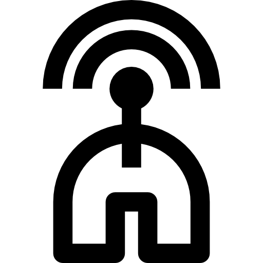 Bluetooth radar signal  icon