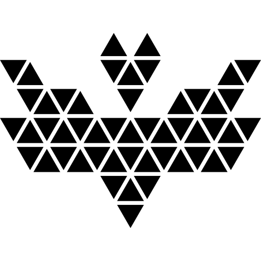 forme de chauve-souris polygonale  Icône