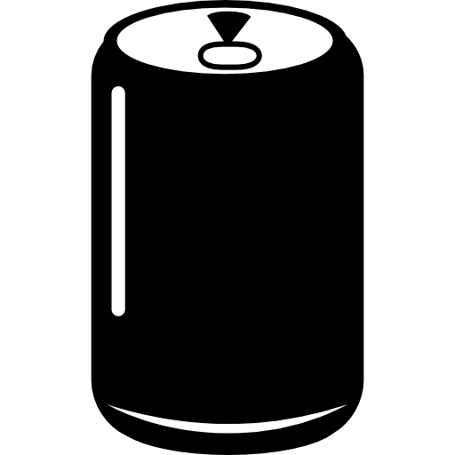 envase de lata de bebidas refrescos  icono