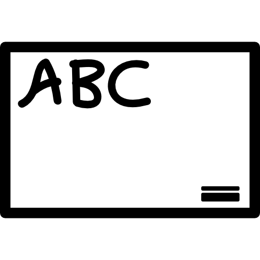 tablica z literami abc  ikona