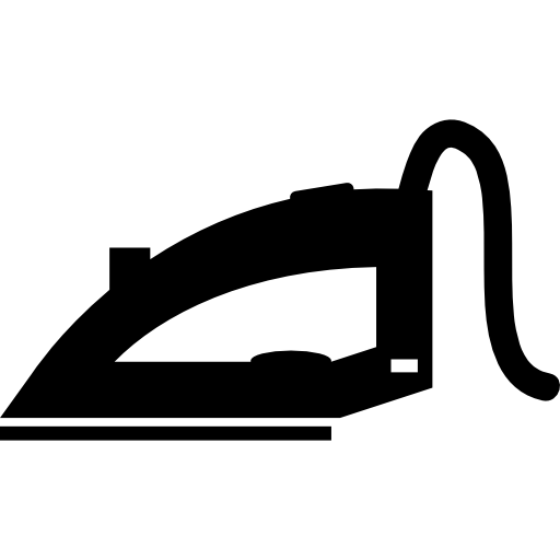 strijkijzer variant met draad  icoon