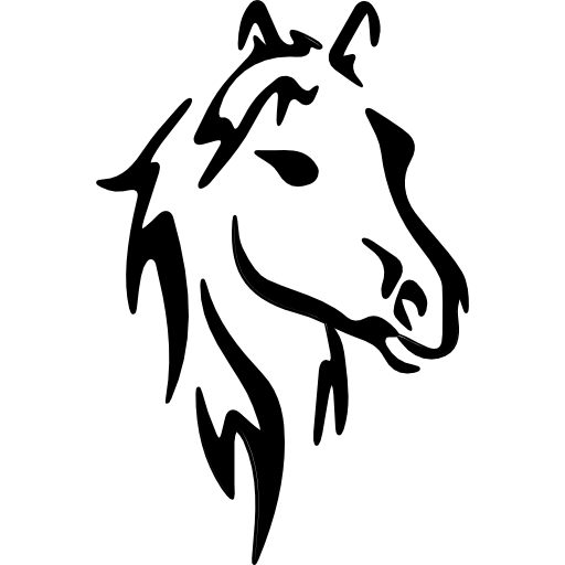 desenho de rosto de cavalo  Ícone