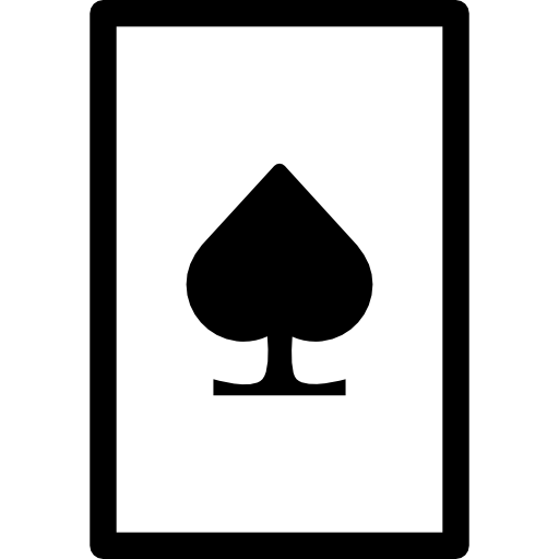 pique sur carte à jouer  Icône