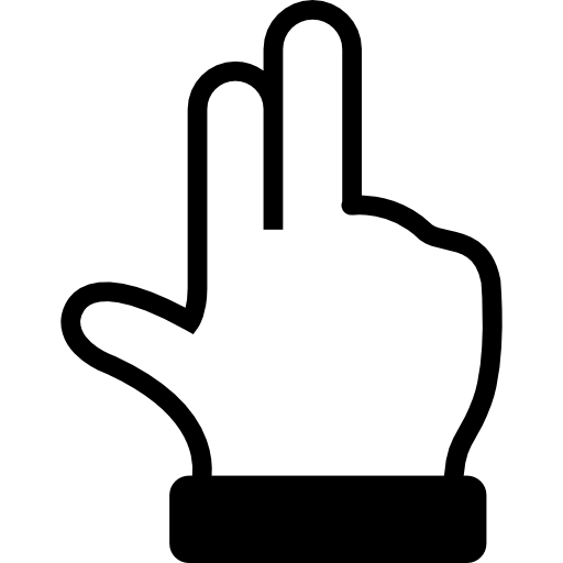 hand tellen tot drie overzicht  icoon
