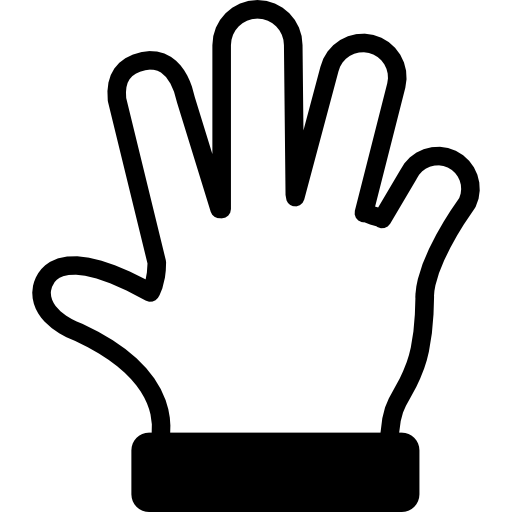 Hand spread gesture  icon