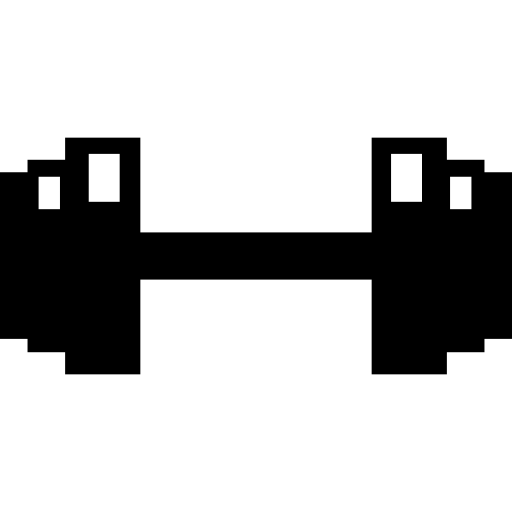 variante de pixel do haltere  Ícone