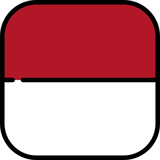 インドネシア Flags Rounded square icon