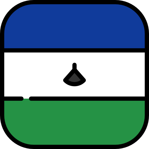 Lesotho Flags Rounded square icon