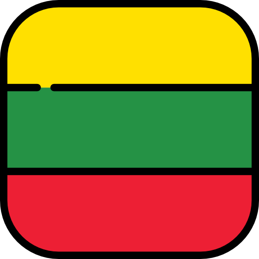 lituania Flags Rounded square icona