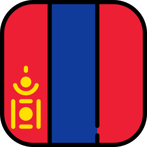 Mongolia Flags Rounded square icon