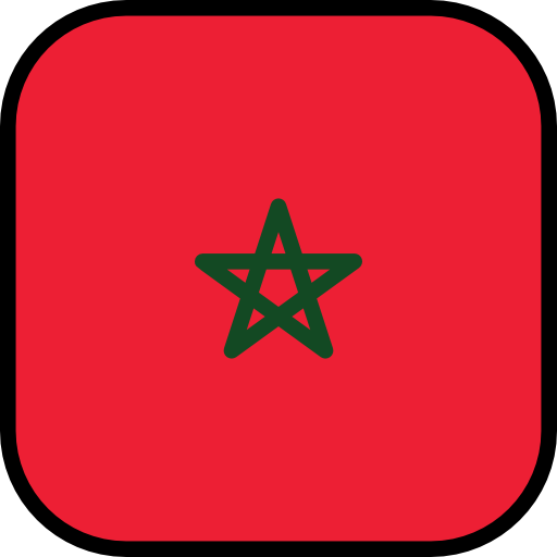 marruecos Flags Rounded square icono