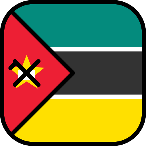 Мозамбик Flags Rounded square иконка