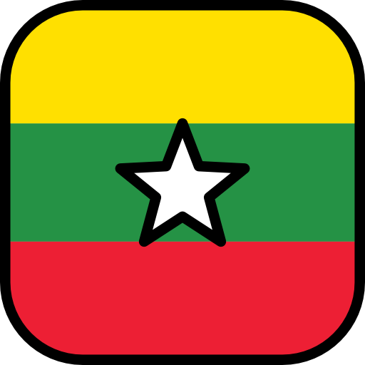 Myanmar Flags Rounded square icon