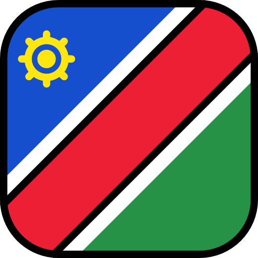 namibia Flags Rounded square icona