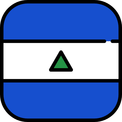 Никарагуа Flags Rounded square иконка