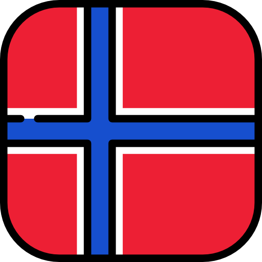 noorwegen Flags Rounded square icoon