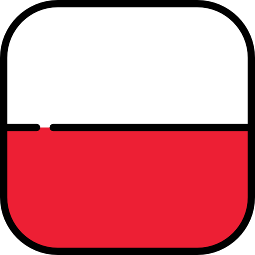 repubblica di polonia Flags Rounded square icona
