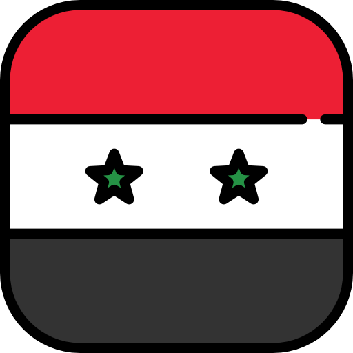 syrië Flags Rounded square icoon