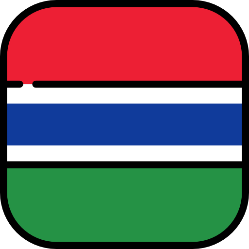 gambia Flags Rounded square icono