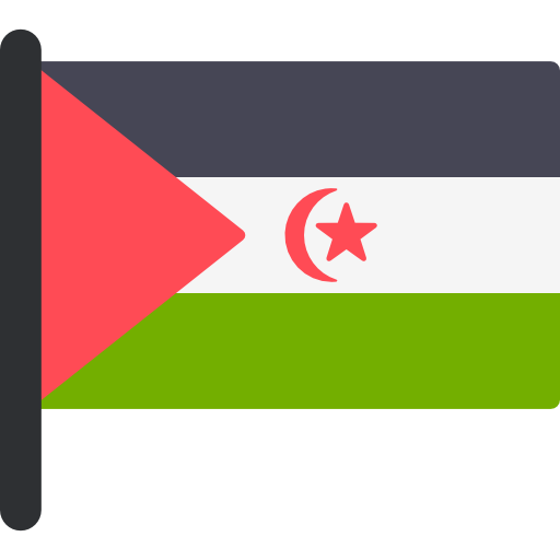 república Árabe saharaui democrática Flags Mast icono