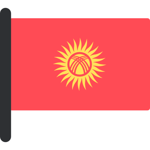 kirguistán Flags Mast icono