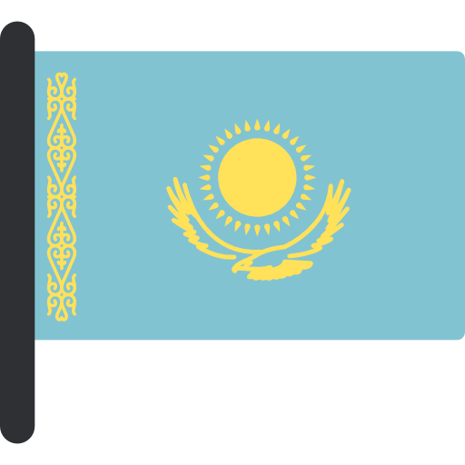 kazachstan Flags Mast ikona