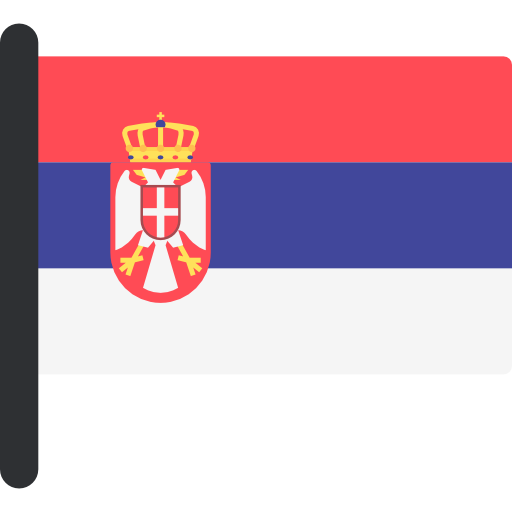 sérvia Flags Mast Ícone