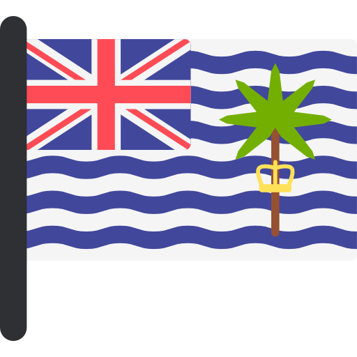 territorio británico del océano Índico Flags Mast icono
