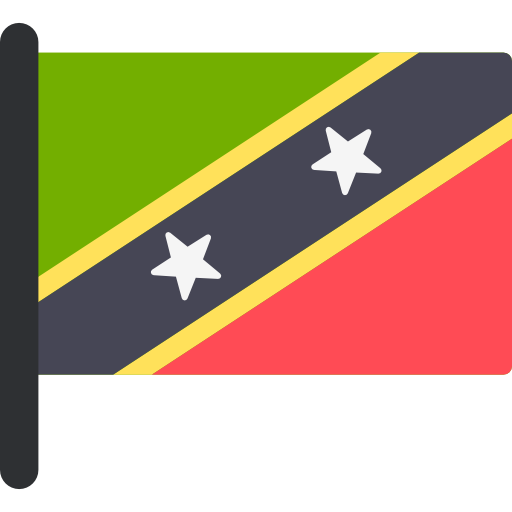 Saint kitts and nevis Flags Mast icon